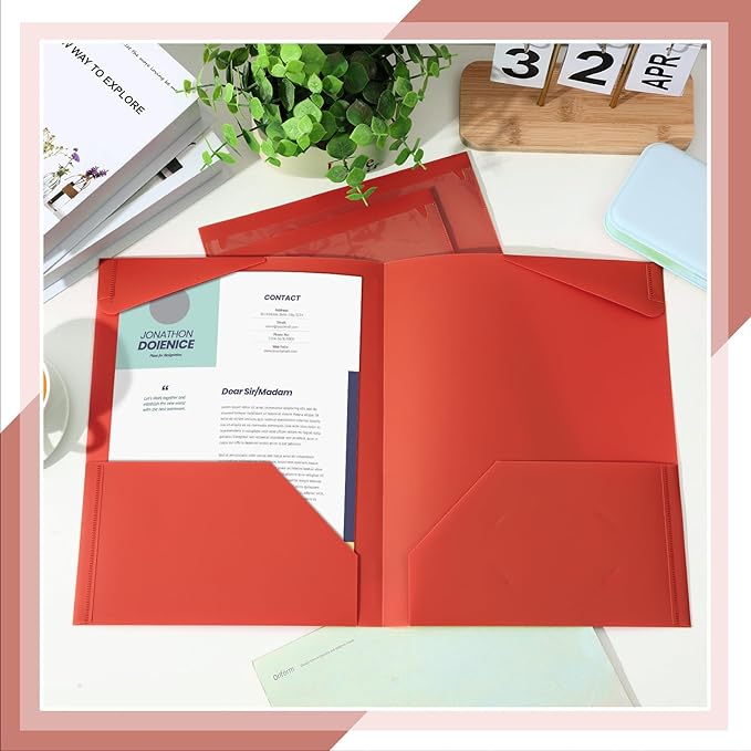 Henoyso 36 Pcs Plastic Folders - Image 4