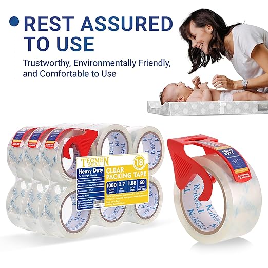 TegmenSeal Heavy Duty Clear Packing Tape - Image 3