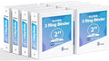 SUNEE 3 Ring Binders 2 Inch 8 Pack by SUNEE