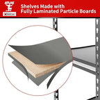 Shuntong 30" W Laminated Heavy Duty Metal Shelving Unit 2000 Lbs Boltless - Image 4