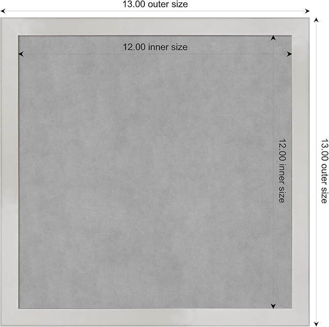 Amanti Art Silver Framed Magnetic Board 13x13 X-Small Vision Board - Image 4