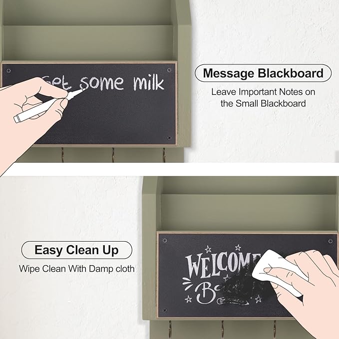Lwenki Mail and Key Holder – Wall Mount Key Hanger - Image 5