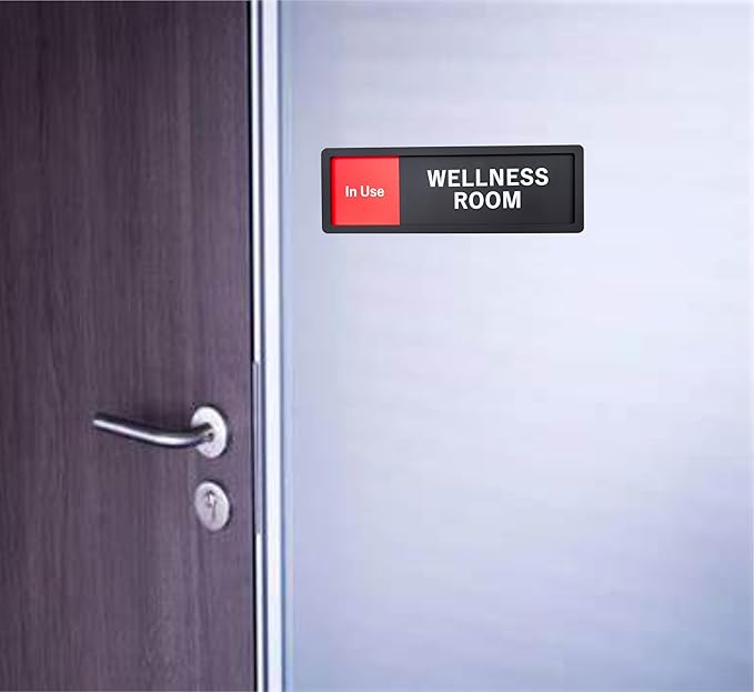 Wellness Room Sign – Privacy In Use / Available Slide Switch Sign, Premium - Image 5