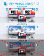 LIONWEI 9 in 1 Laptop Docking Station, Dual HDMI, 100W PD, USB C 3.0, USB C Hub - Image 3