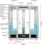 GEARONIC Mobile Office Pod Booth, Sound Proof Office Booth Pod - Image 9