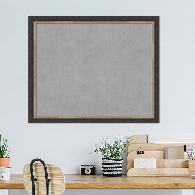 Amanti Art Black Framed Magnetic Board 37x45 X-Large Vision Board - Image 5