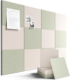 Large Felt Bulletin Board 48" x 36" Cork Board Alternative-12 Pack by FLUXYNARA