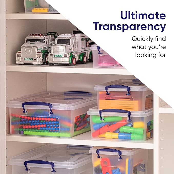 Superio Storage Bins with Lids, Stackable Totes, BPA Free, Odor Free, Organizer - Image 8