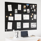 Neatsure Large Cork Board for Wall, 12 Panels Felt Tiles Tack Push Pin Board - Image 2