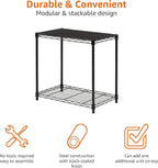 Amazon Basics 2-Shelf Stackable Storage, 13.3" D x 23.2" W x 22.2" H - Image 5