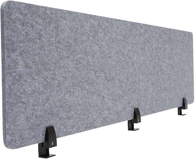 ReFocus Raw Clamp-On Acoustic Desk Divider Mounted Privacy Panel Set – Reduce - Image 8