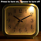 Tinload 5.5" Large Analog Alarm Clock Silent Non Ticking, Gentle Wake, Beep - Image 4