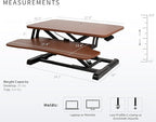 VIVO 28 inch Desk Converter, K Series, Height Adjustable Sit to Stand Riser - Image 3