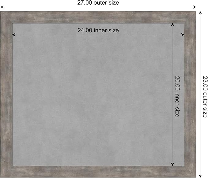Amanti Art Silver Framed Magnetic Board 23x27 Medium Vision Board - Image 3