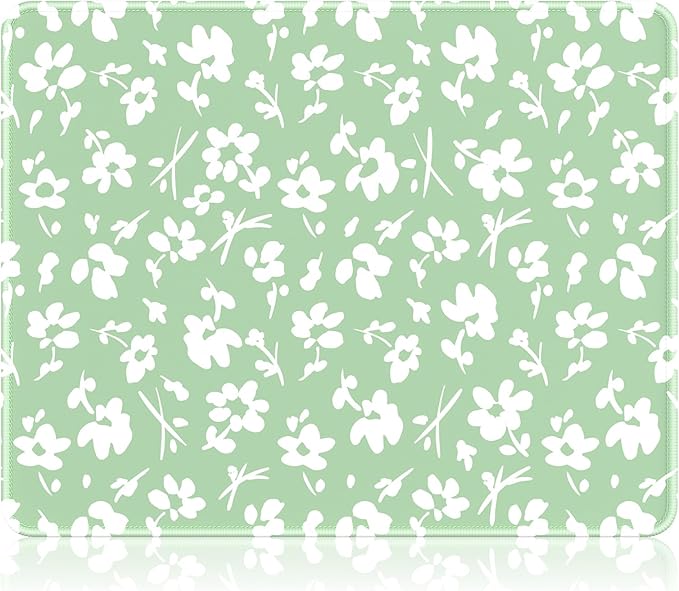 Auhoahsil Mouse Pad, 12 x 10 in Simple Flower Theme Computer Mouse Pad by Auhoahsil