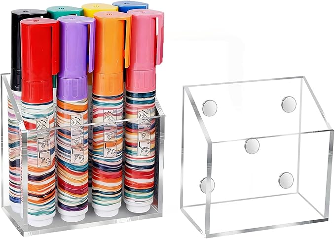 Ameceres Magnetic Pen Holder Classroom Organization Acrylic Marker Holder by Ameceres
