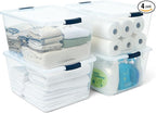 Rubbermaid Cleverstore 71 Qt Clear Storage Bins by Rubbermaid