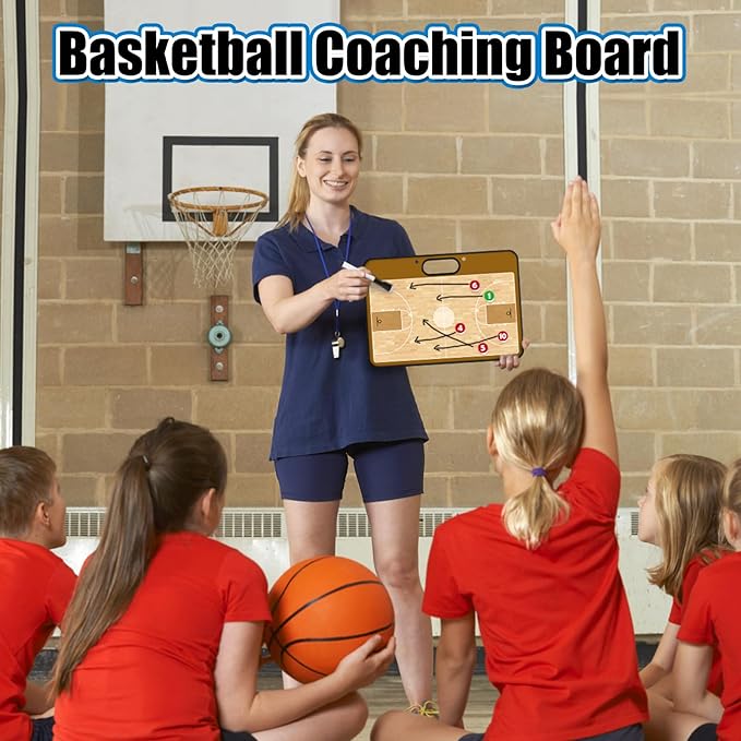 Torlam Magnetic Dry Erase Coach Board, Basketball Coaching Clipboard - Image 6