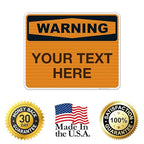 Custom Warning Sign, OSHA Sign, 24x30 Inches, 3M EGP Reflective .080 Aluminum - Image 8