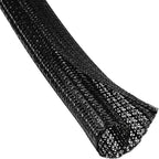 QCSIW 50ft - 1/2 Inch Heavy-Duty Braided Cable Sleeve, Split Wire Loom Tubing by QCSIW