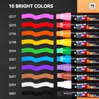 Arrtx 10-Piece Jumbo Acrylic Paint Markers, 15mm Felt Tip, Waterproof, DIY - Image 3