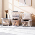Citylife 54 QT Clear Plastic Storage Bins - Image 7