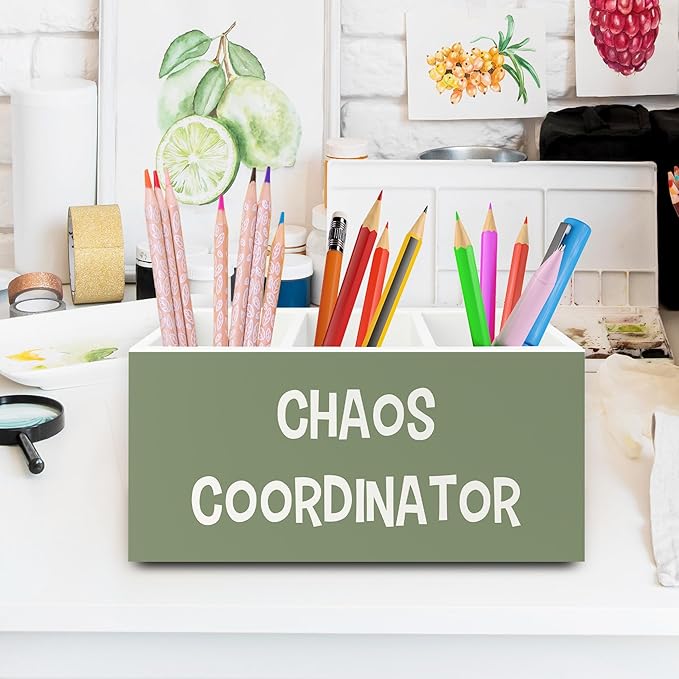 XPH Chaos Coordinator Green Pen Pencil Holder Organizer - Image 2