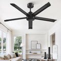 zmishibo 52 inch ceiling fan no light, commercial, main product view