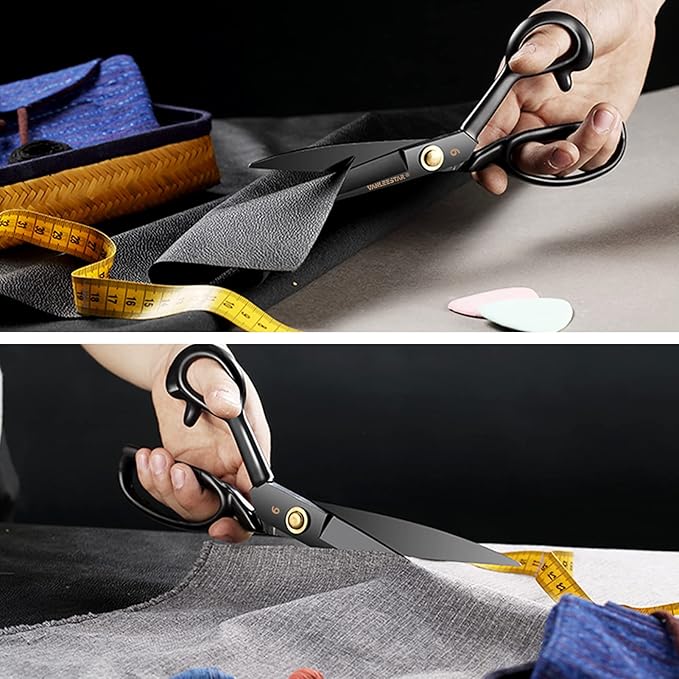Sewing Scissors, 9 Inch Fabric Dressmaking Scissors Heavy Duty Shears Sharp - Image 5