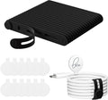 32Pcs Nearockle Cable Labels and Silicone Cable Ties Value Cable Management Set by ELECTRONICSORGANIZATION