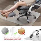 Kuyal Chair Mat for Hardwood Floor, 46 x 53 inches Rectangle Desk Durable - Image 2