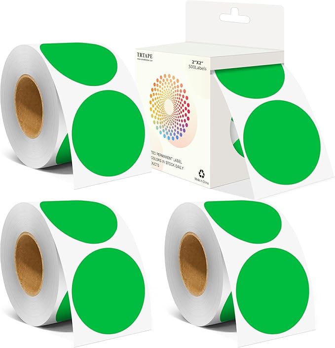 2 Inch Color Coding Round Labels by Unknown