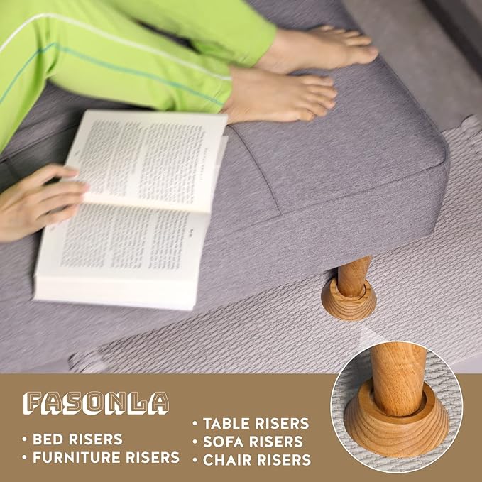 Bed Risers, Furniture Risers Can be Adjusted to 2'' 3''or 4'', Lifts Furniture - Image 7