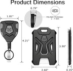 MNGARISTA 2 Pack Heavy Duty Badge Holder, Vertical ID Card Holder - Image 3