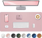 Non-Slip Desk Pad, Mouse Pad, Waterproof PVC Leather Desk Table Protector by AFIING