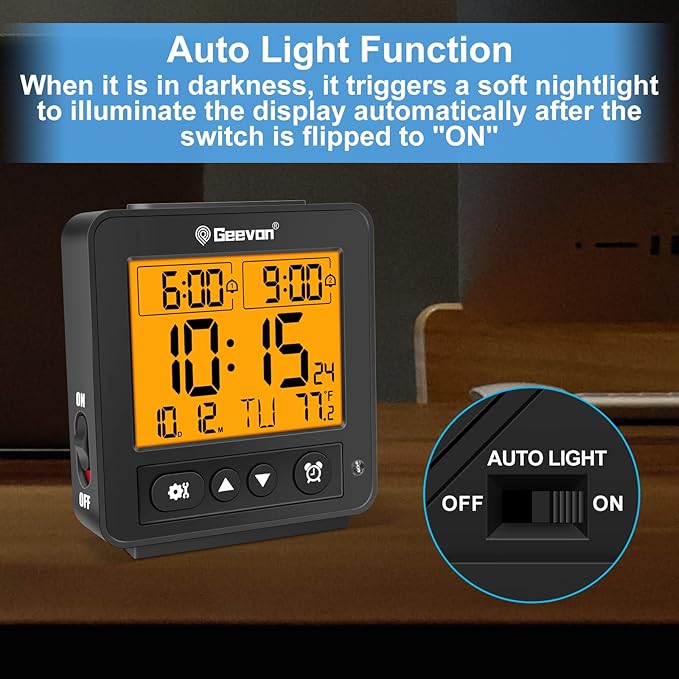 Geevon Small Atomic Travel Alarm Clock - Image 2