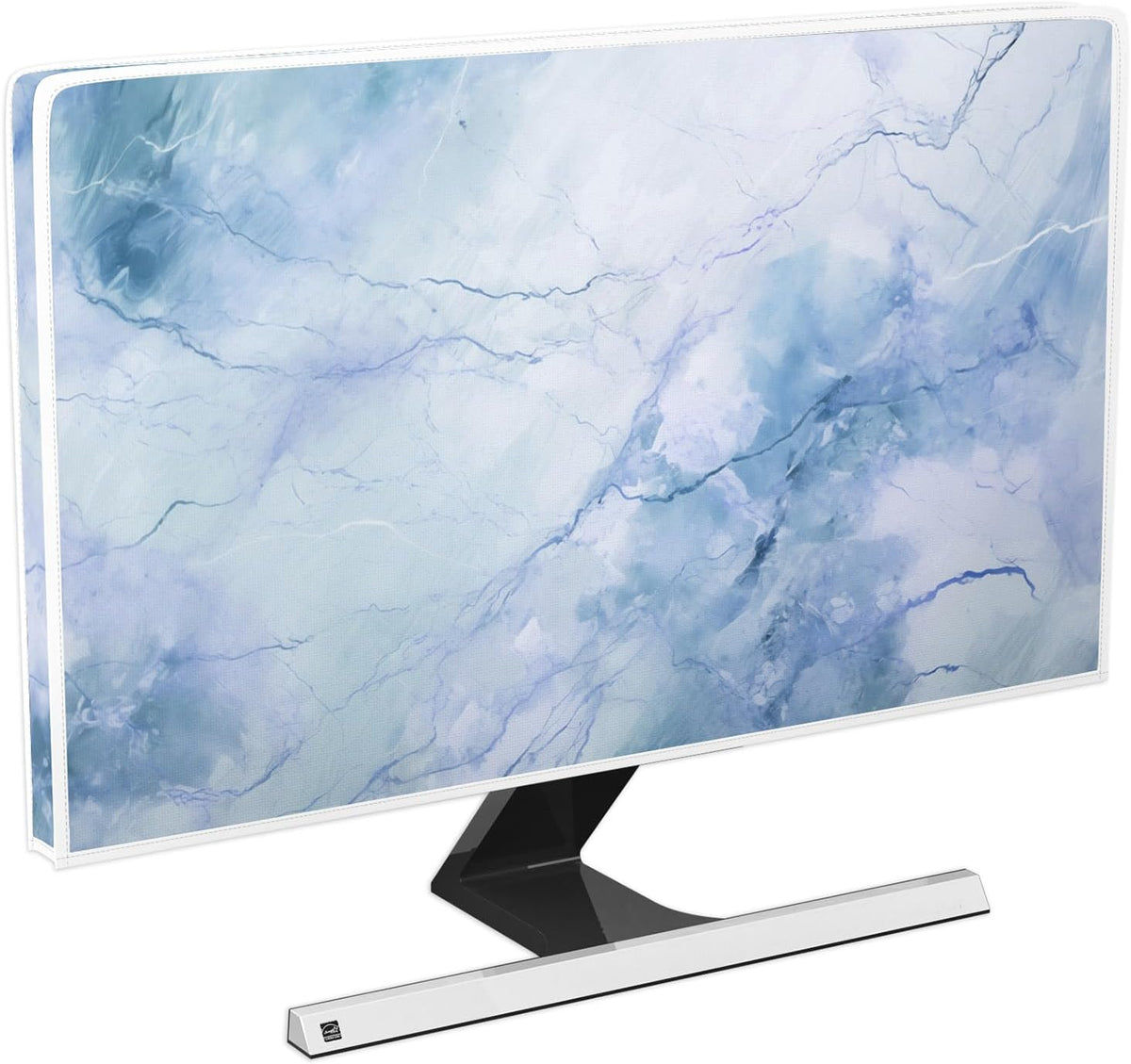 Baocicco Fashion Haze Blue Marble Screen TV Cover Cover 58, 60 Inch Waterproof
