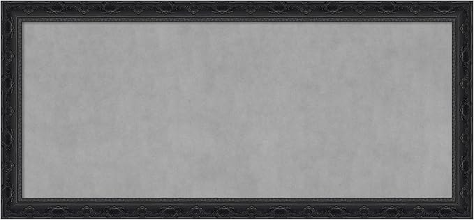Amanti Art Black Framed Magnetic Board 24x52 Oversize Vision Board by AmantiArt