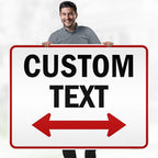 Custom Arrow, Custom Directional Sign, Two Way Arrow, 36x48 Inches, Reflective - Image 2