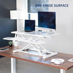 VIVO 36 inch Desk Converter, K Series, Height Adjustable Sit to Stand Riser - Image 4