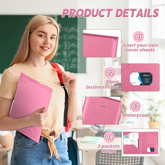 Henoyso 36 Pcs Plastic Folders - Image 3