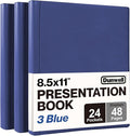 Dunwell Presentation Binder 24-Pocket, Displays 48 Pages, 8.5x11 Portfolio by Dunwell
