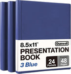 Dunwell Presentation Binder 24-Pocket, Displays 48 Pages, 8.5x11 Portfolio by Dunwell