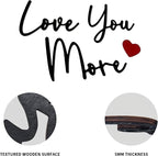 Love You More Wood Sign Home Decor Boho Decor Wall Decor Express Love and Warm - Image 4