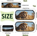 Pardick 3D Lion Pencil Case，Big Capacity Pencil Pouch Coin Pouch Stationery - Image 4