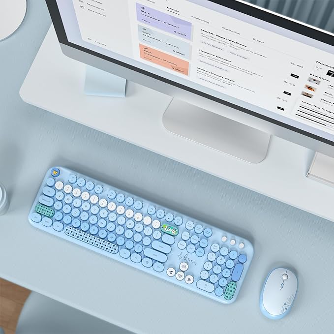 MOFII Wireless Keyboard and Mouse Combo, Full Size 2.4G Plug and Play - Image 7