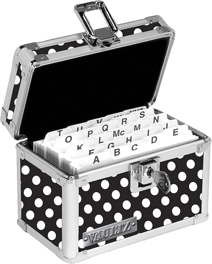 Vaultz Locking Index Card File Box - Image 3