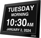 American Lifetime New 2026 Dementia Clock Large Digital Clock by AmericanLifetime