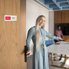 PATIKIL Office Door Signs, Meeting Room Available in Use Sign Acrylic - Image 6