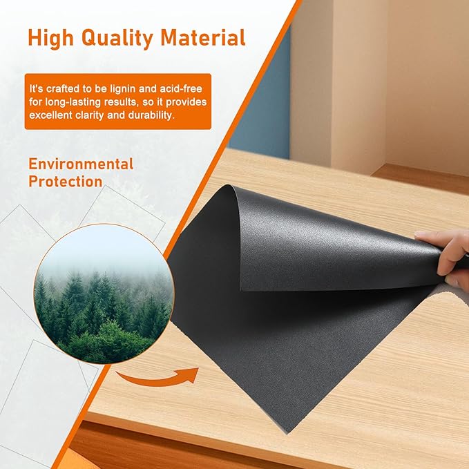 100 Sheets Black Shimmer Cardstock 8.5 x 11 Halloween Paper, 92lb Heavyweight - Image 5